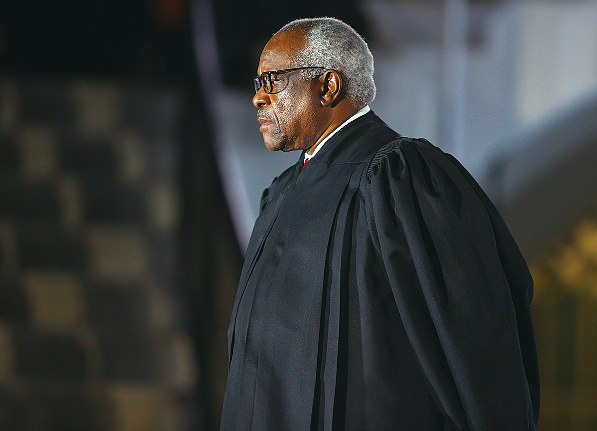 最高法院大法官克拉倫斯托馬斯（Clarence Thomas）。（Getty Images）