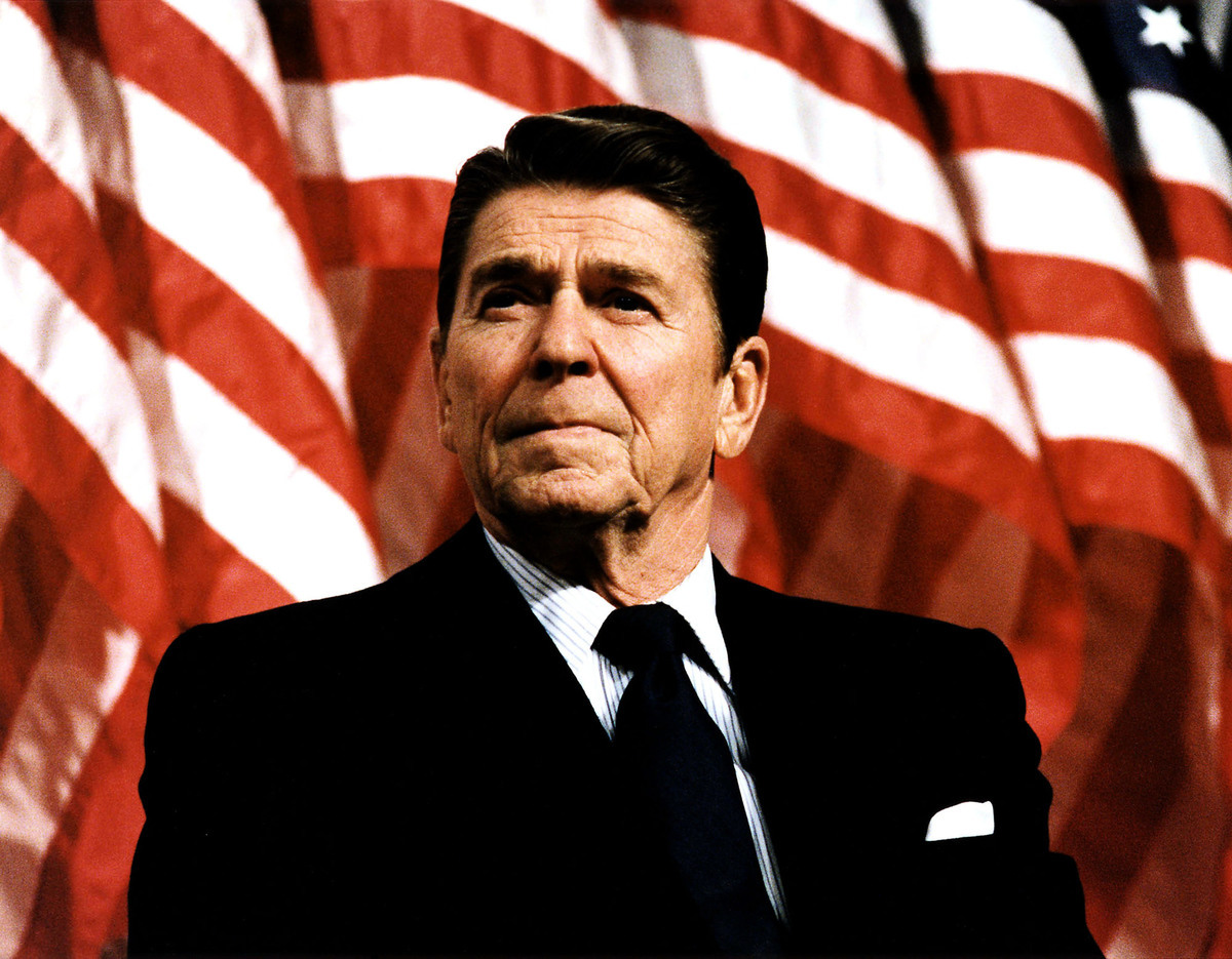 圖為美國前總統列根（也譯為里根，Ronald Wilson Reagan）。（Michael Evans/The White House/Getty Images)