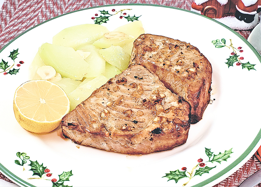 【梁廚美食】烤黃鰭金槍魚 Broil Yellowfin Tuna Steak