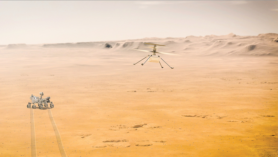 「毅力號」錄到「機智號」飛行聲音 可探秘火星大氣