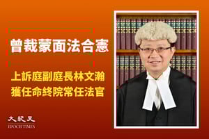 曾裁蒙面法合憲 林文瀚獲任命終院常任法官