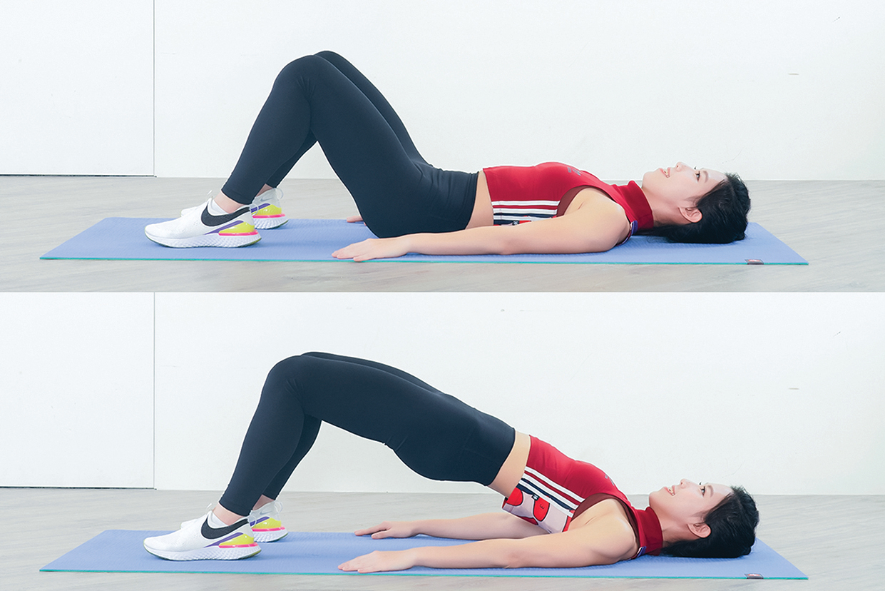 橋式是鍛鍊臀肌和腿後側肌群的動作。