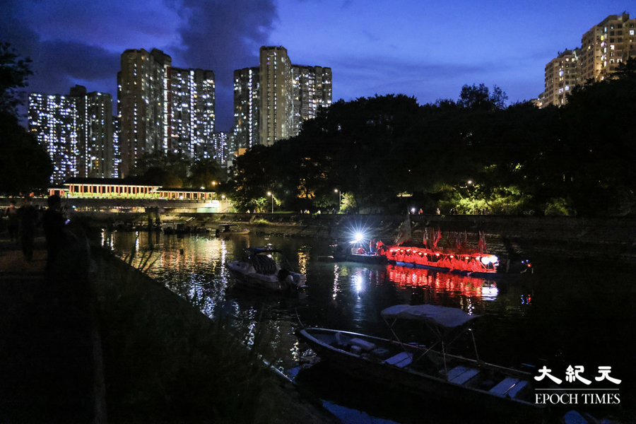 五月初五端午節 大埔林村河遊夜龍活動【組圖】(影片)