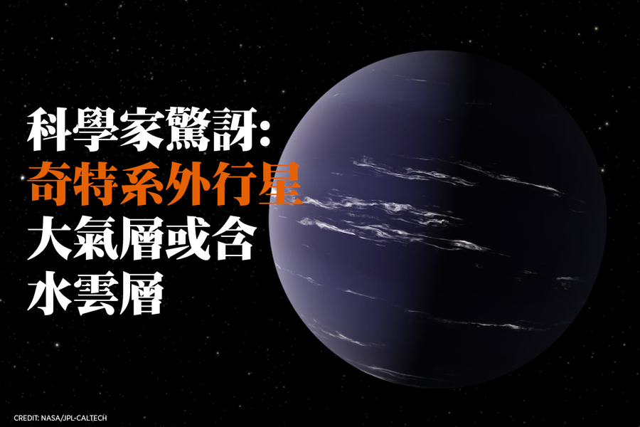 奇特系外行星大氣層或含水雲層 科學家驚訝