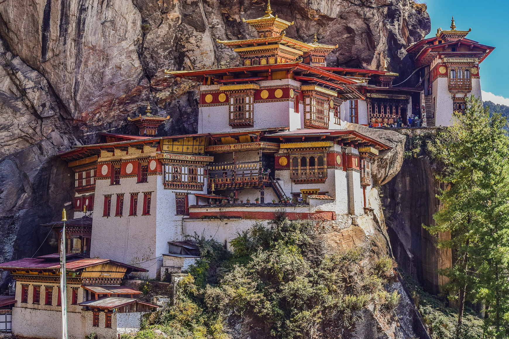不丹的登古寺，是喜馬拉雅佛教其中一個世界最神聖的地方。( pixabay)
