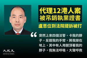 盧思位不滿被吊銷執業證 到法院提訴遭暴力對待