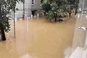 【前線採訪】暴雨又洩洪 河南新鄉33村莊一片汪洋 上萬人求救