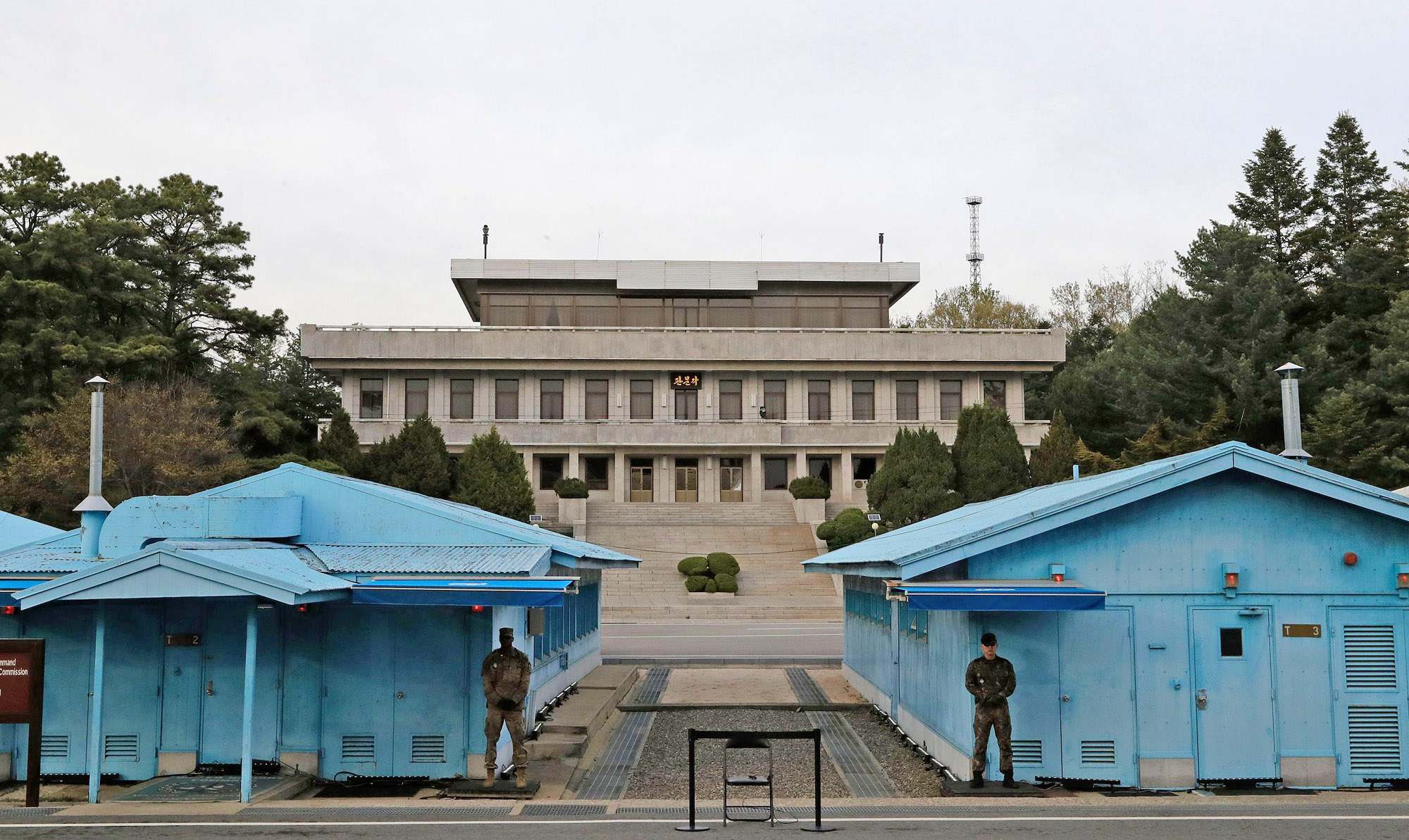 2019年4月27日，兩韓非軍事區板門店南側。（Getty Images）