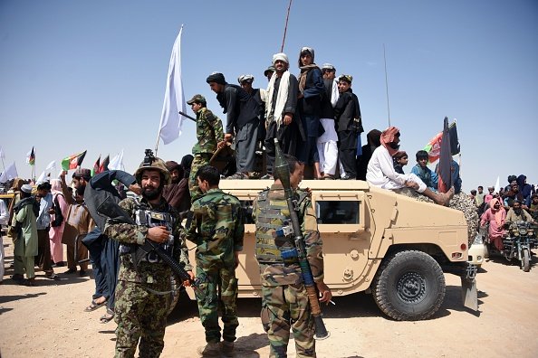  2017年至2018年，中共官員會晤了阿富汗塔利班好幾次，以求在阿富汗局勢中扮演重要角色 。圖為阿富汗軍隊。( JAVED TANVEER/AFP/Getty Images)