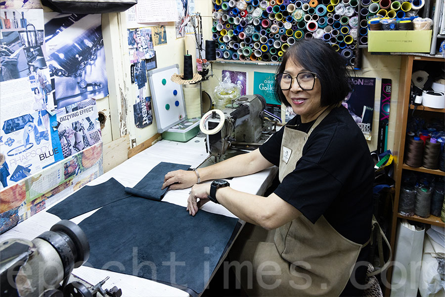 入行40多年的Linda，「香港製造」是她和Raymand一直以來的堅持。（陳仲明／大紀元）
