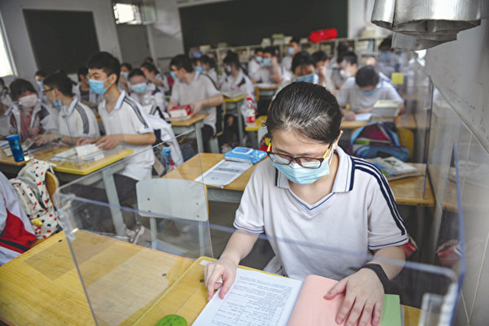 圖為中國的一處學校。（STR/AFP via Getty Images）