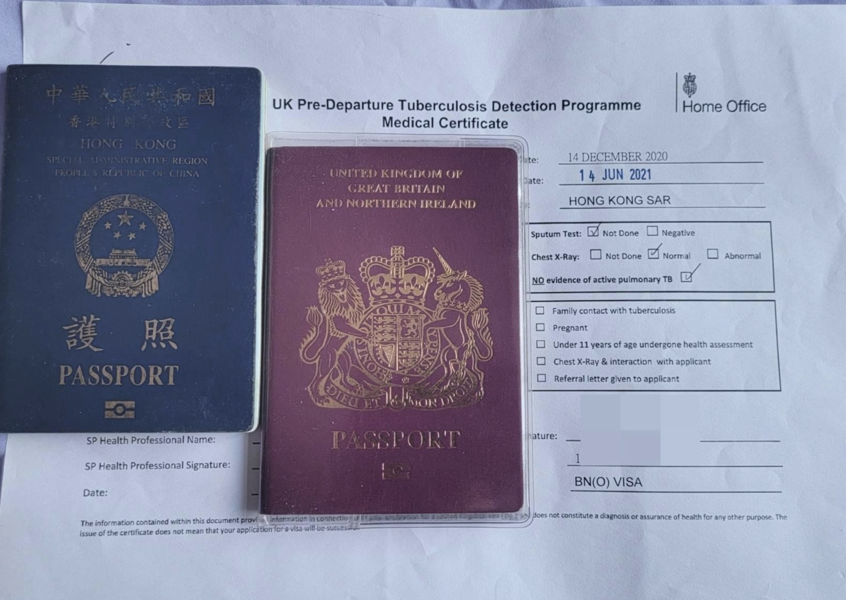 【移民英國】LOTR後 旅遊簽證入境仍可進行TB檢測