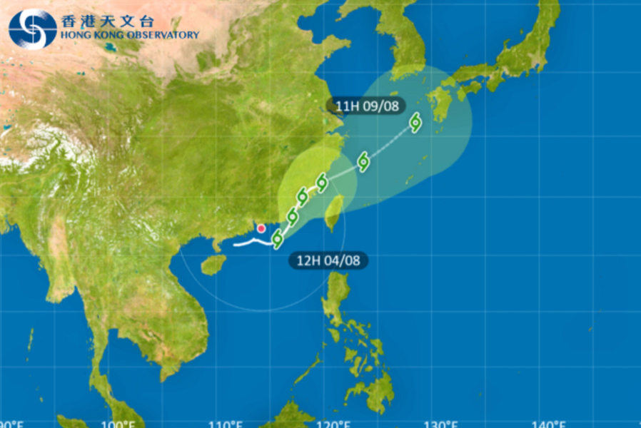 天文台：盧碧逐漸遠離香港 無威脅時將取消熱帶氣旋警告信號