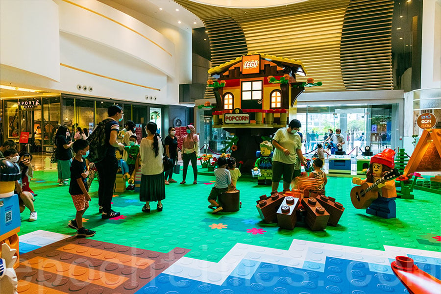 LEGO樂園登陸6個港鐵商場。（陳仲明／大紀元）