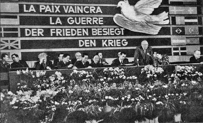 1951年2月21日世界和平理事會主席會議。（公有領域）