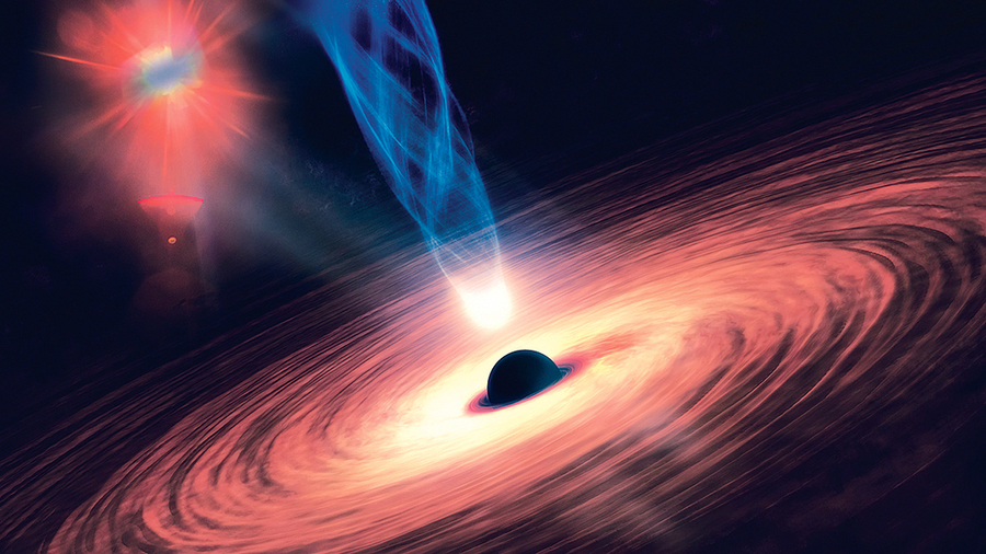 首次探測到  來自黑洞後面的光回波
