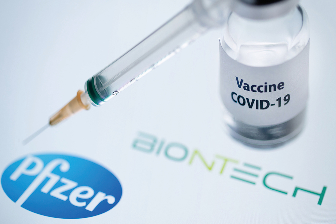 輝瑞疫苗示意圖。（Getty Images）