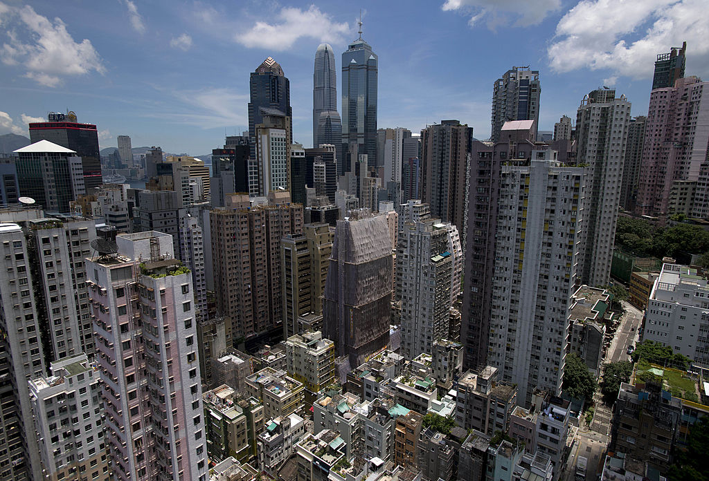 中原城市領先指數CCL今（8月20日）公布截至8月15日，香港樓價一周下跌0.50%。（Alex Ogle/AFP via Getty Images）
