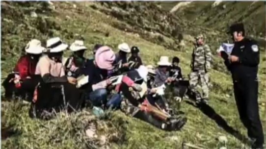 8月16日，四川阿壩藏族青年拒絕參加中共思想教育學習被捕。（網頁截圖）