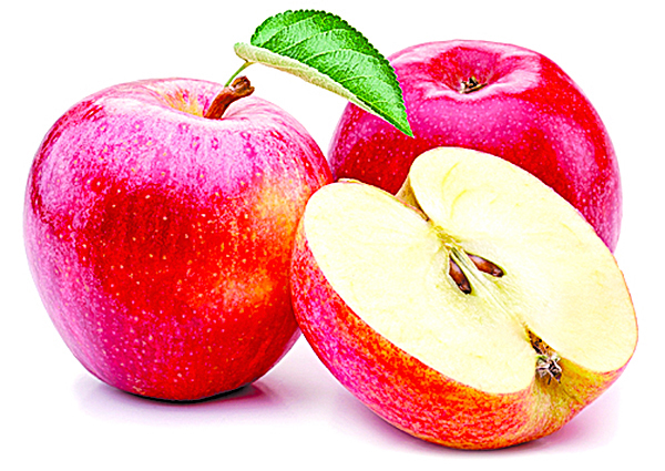 蘋果在切片之後浸泡在鹽水裏，可以保持新鮮。