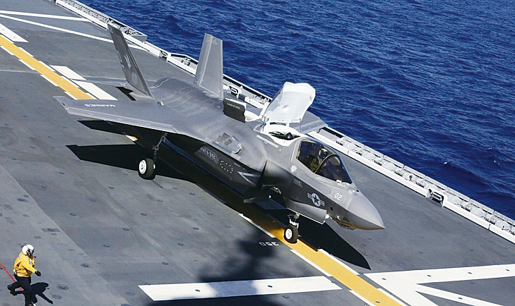 日「準航母」成功測試美軍F-35B戰機起降