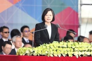 雙十國慶 蔡英文：維持台灣民主與台海和平