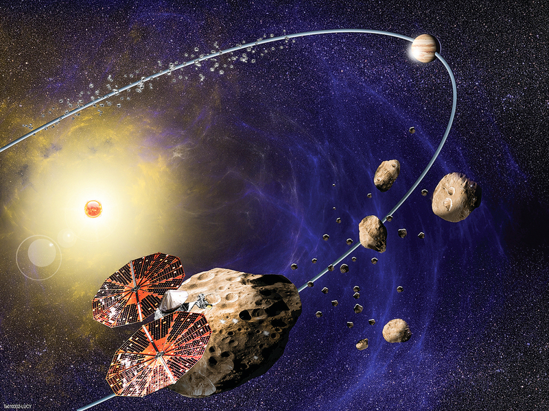 NASA發射露西號 首探木星特洛伊小行星