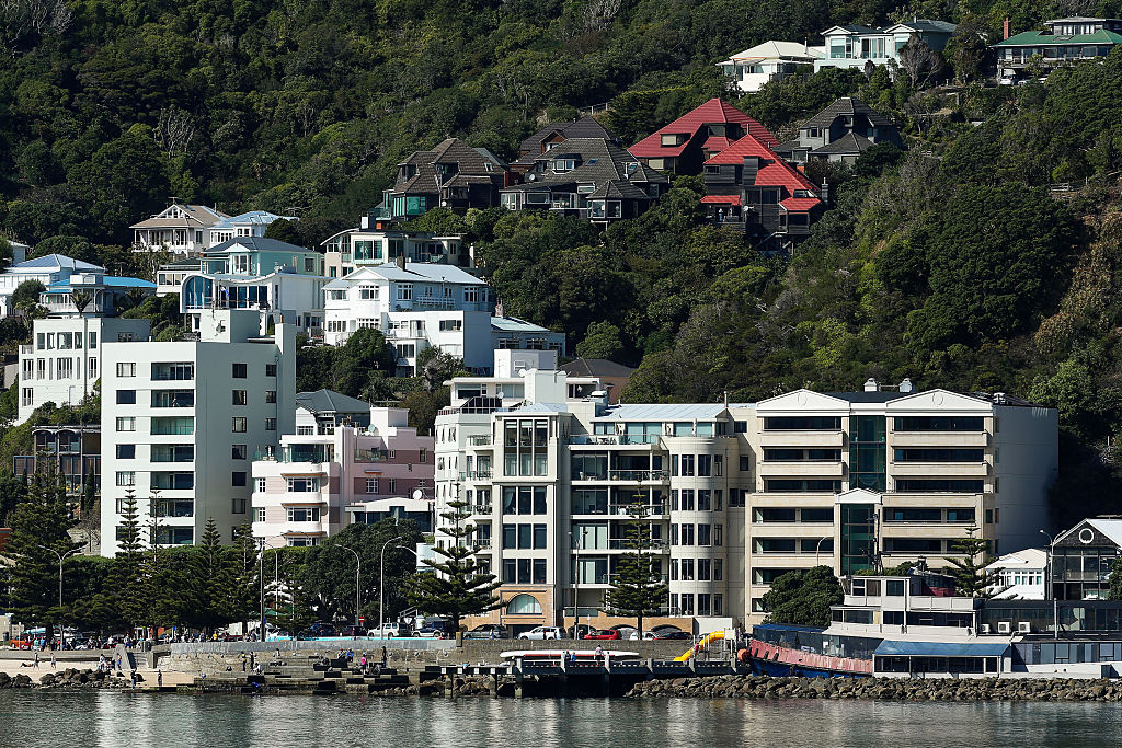 紐西蘭REINZ於本月中旬公布9月份全國樓價按月下跌6.5%，按年升15.4%。（Hagen Hopkins/Getty Images）