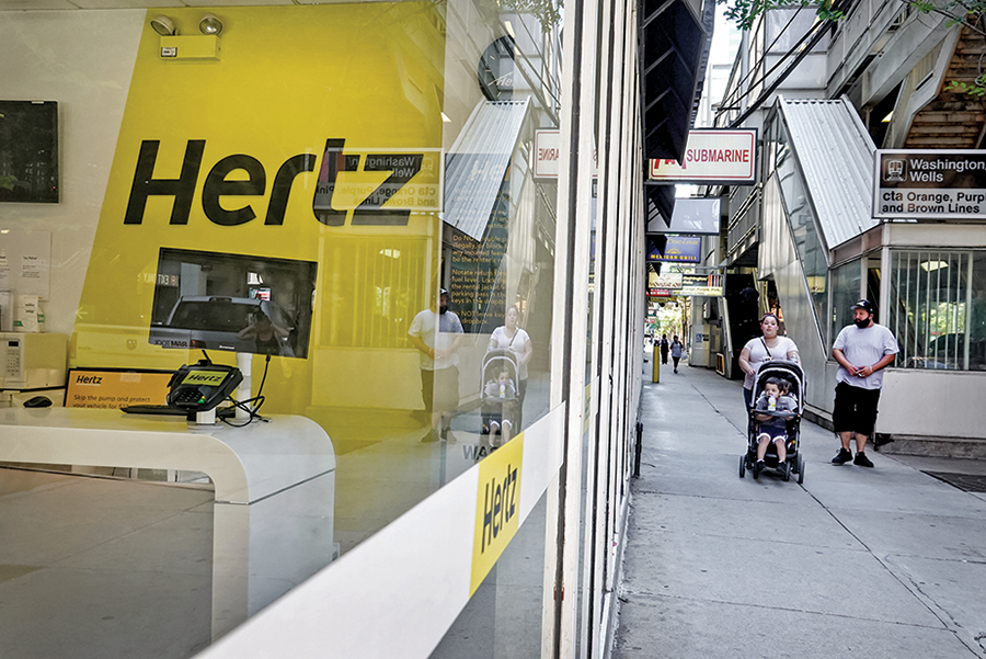 美國租車巨頭赫茲的一個租車辦公室。（Getty Images）
