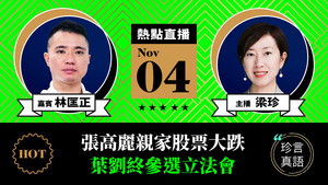 【珍言真語】林匡正：張高麗親家股票大跌  葉劉終參選立法會