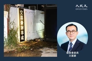 選委會委員文嘉豪元朗辦事處疑遭縱火 無人受傷