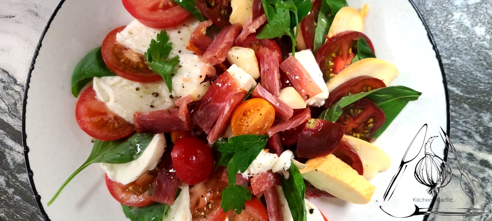 意大利Caprese Salad三重奏。（Kitchen Madlic提供）