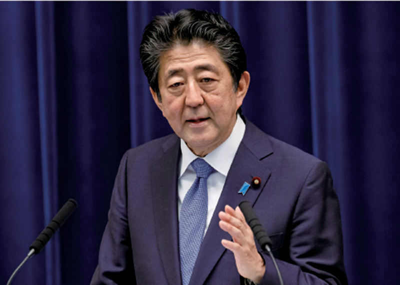 圖為前任日本首相安倍晉三。（Rodrigo REYES MARIN / POOL / AFP）