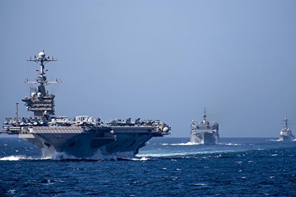 2021年12月21日，美國國會研究服務局發布新版《新的大國競爭：對國防的影響——國會問題》報告，所有新的或者重新強調的內容，都與中共或俄羅斯有關。圖為美國核動力航空母艦「尼米茲號」（USS Nimitz）資料照。（US Navy Photo）