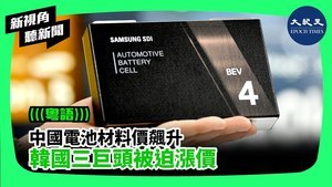 【新視角聽新聞】中國電池材料價飆升 韓國三巨頭被迫漲價
