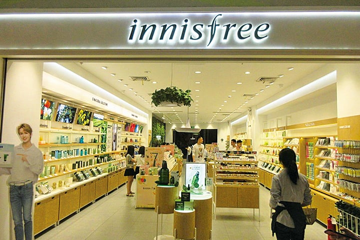 南韓最大化妝品innisfree集團撤出大陸 關閉逾八成門店