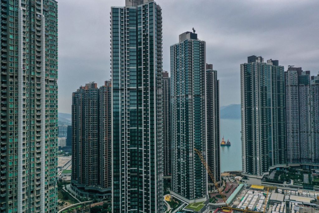 中原城市領先指數CCL今（1月14日）公布截至1月9日，香港樓價一周下跌0.54%。（PETER PARKS/AFP via Getty Images）