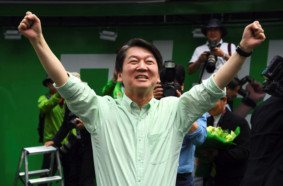 南韓總統競選 安哲秀建議在野合推一人選