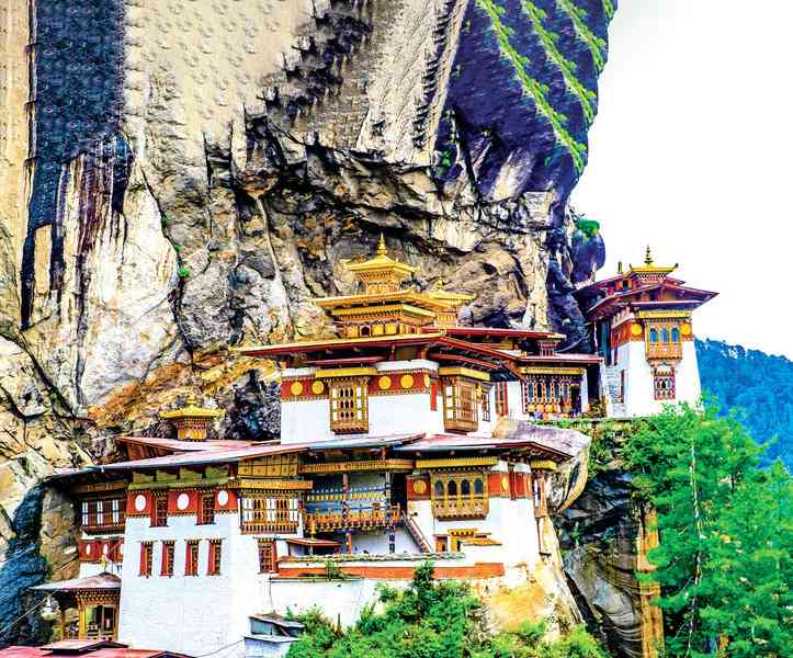 坐落在懸崖峭壁上 不丹虎穴寺