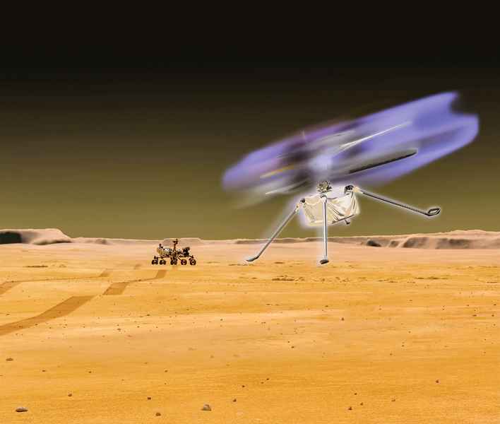 火星直升機發出神秘藍光
