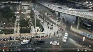 北京國貿天降傳單鳴冤 致交通癱瘓