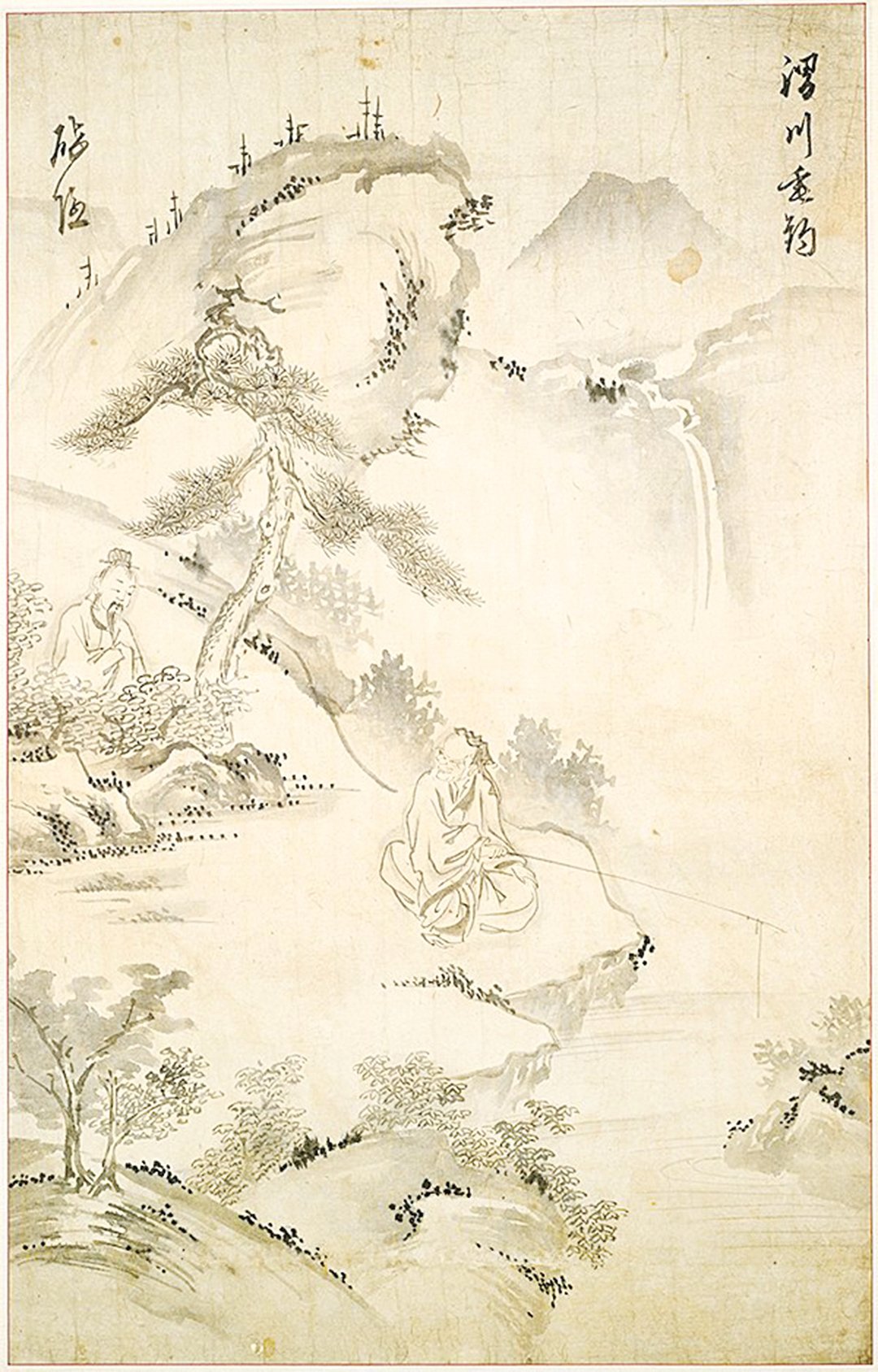周文王渭水邊遇姜太公，出古代朝鮮繪畫，哈佛大學佛格美術館藏（公有領域） 