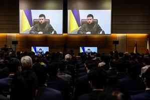 澤連斯基日本國會演說 呼籲保衛世界和平