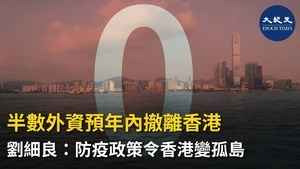 半數外資預年內撤離香港 劉細良：防疫政策令香港變孤島