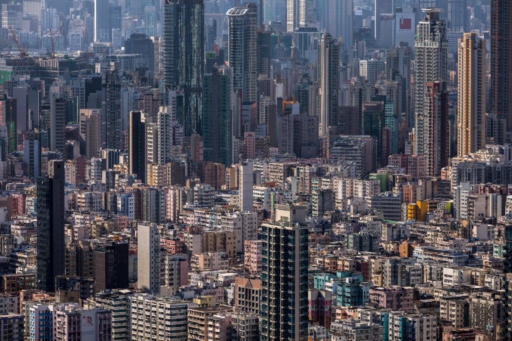 中原城市領先指數CCL今（4月1日）公布截至3月27日，香港樓價一周下跌0.77%。（DALE DE LA REY / AFP）