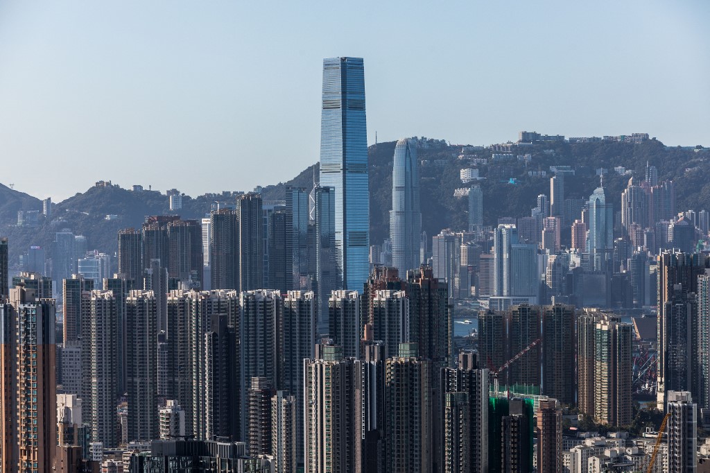 中原城市領先指數CCL昨（4月8日）公布截至4月3日，香港樓價一周上升1.14%。（DALE DE LA REY / AFP）