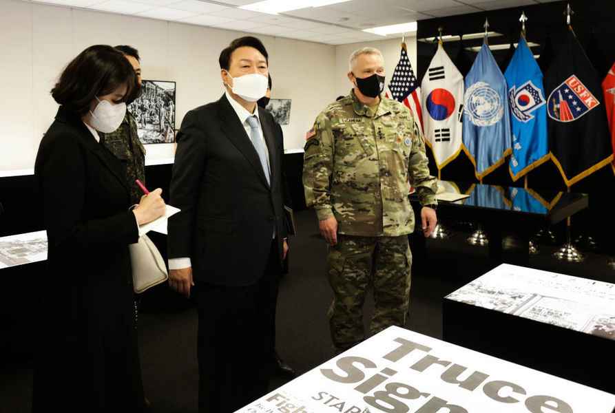 尹錫悅訪問駐韓美軍基地 中共大使施壓薩德問題