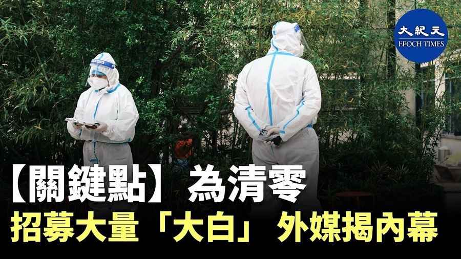 【關鍵點】為清零招募大量「大白」 外媒揭內幕