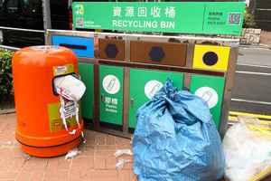「三色桶」垃圾廢物回收僅佔0.1% 申訴署促改桶上標示