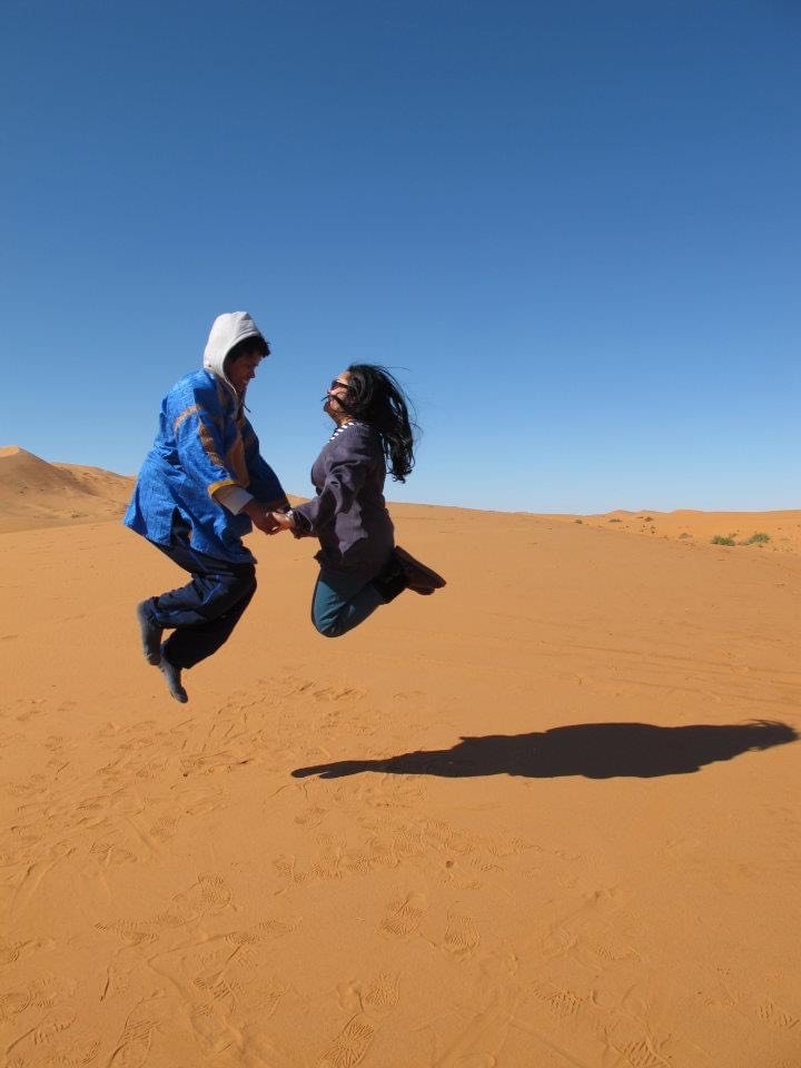 小霞初次到訪摩洛哥，與Said「一見鍾情」。（受訪者提供）
